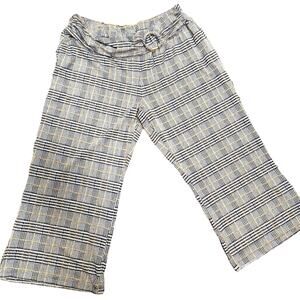 Stretchy Robert Louis crop comfy pant -in plaid size XL